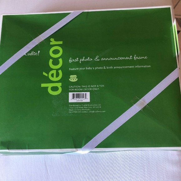 CUDLIE DECOR 1st YR PHOTO BIRTH ANNOUNCEMENT FRAME - Picture 3 of 3